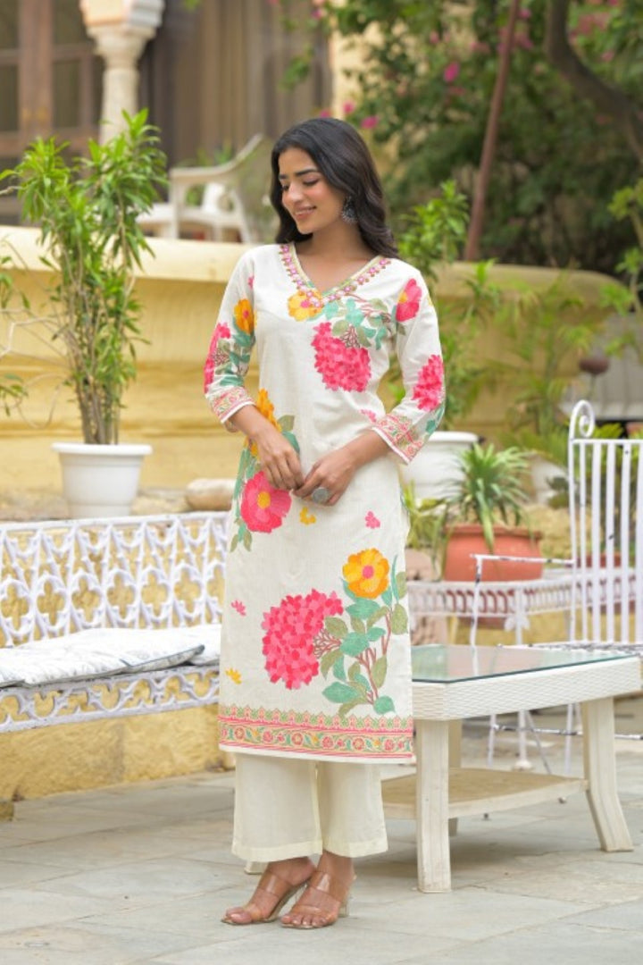 Bali Titan Printed Cotton Kurta Pant Set