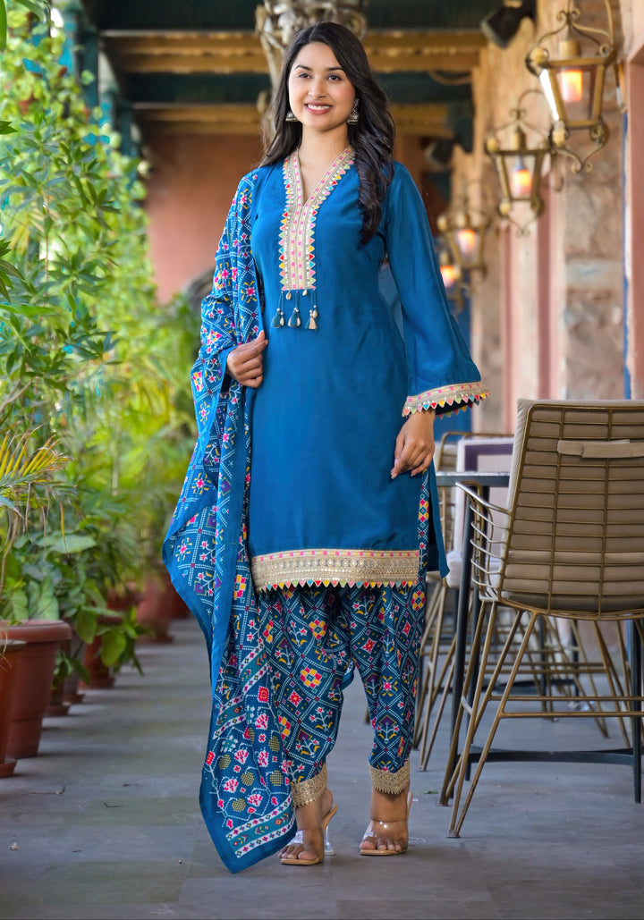 Bali Azure Farsi Salwar Suit Set