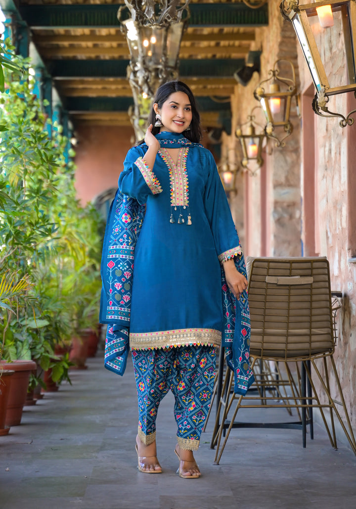 Bali Azure Farsi Salwar Suit Set