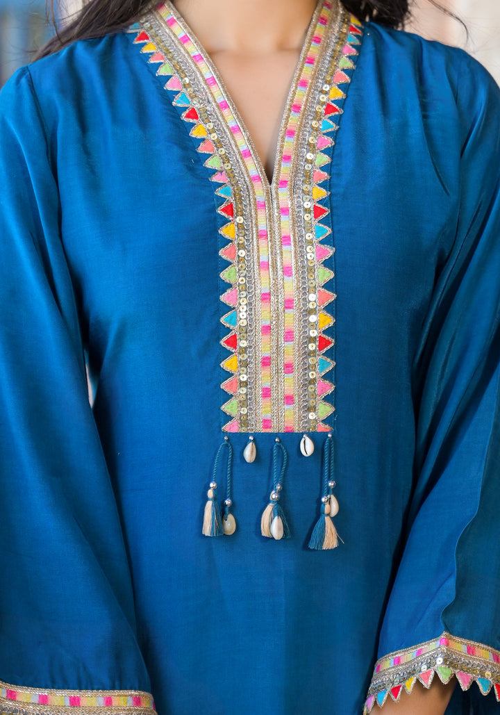 Bali Azure Farsi Salwar Suit Set