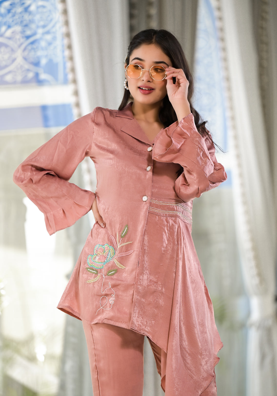Lucia Tannery Organza Work Co-ord Set