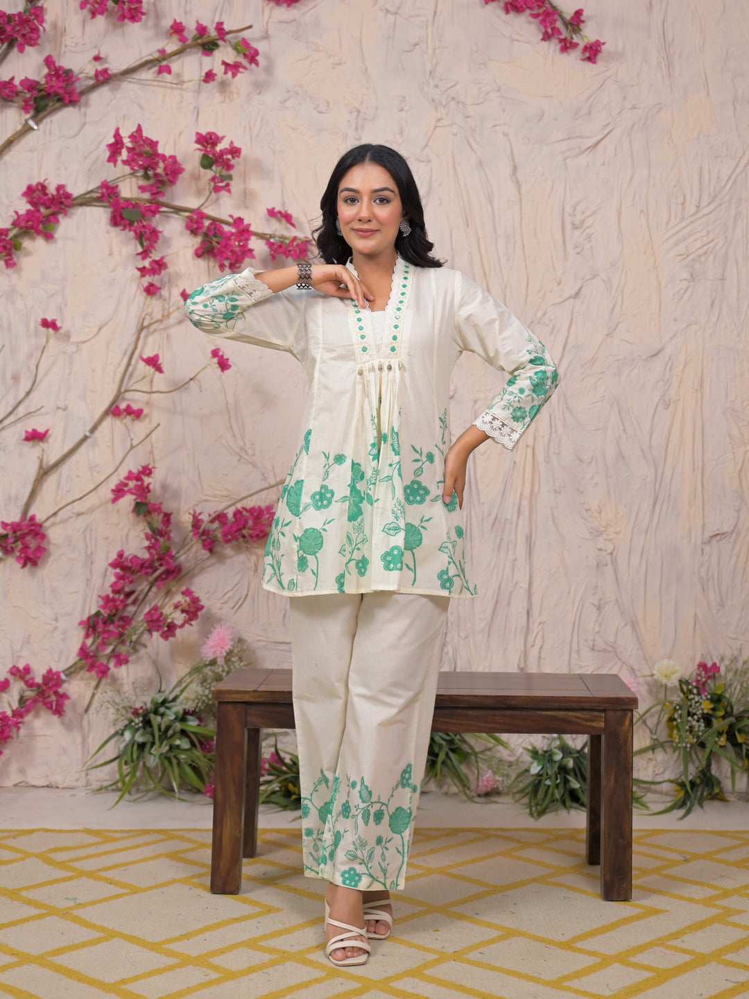 Bali Fern Cotton Co-ord Set