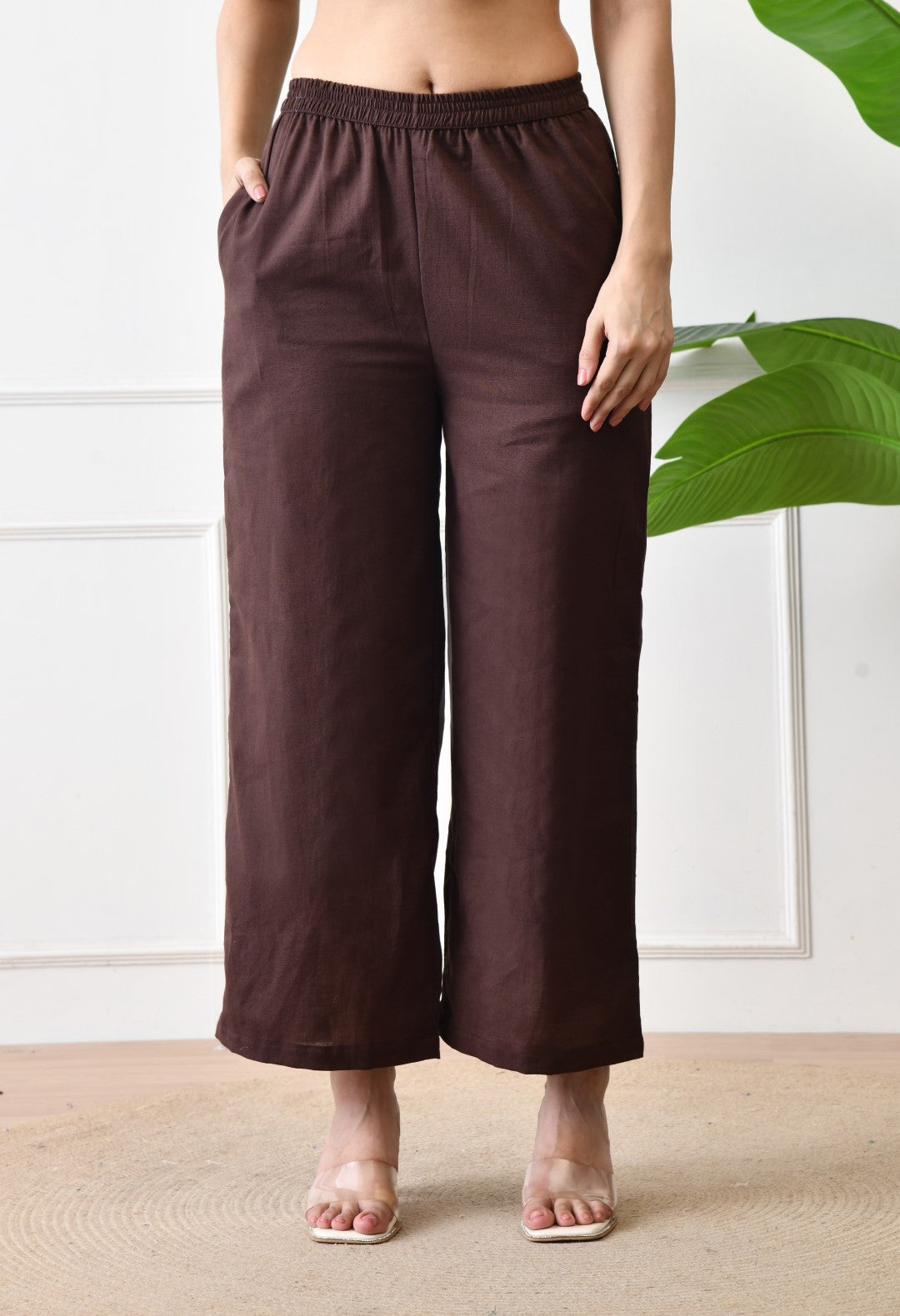 Omra Peanut  Embroidery Cotton Co-ord Set