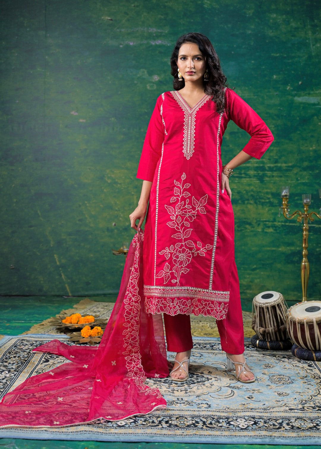 Morni Carmine Full Work Suit Set