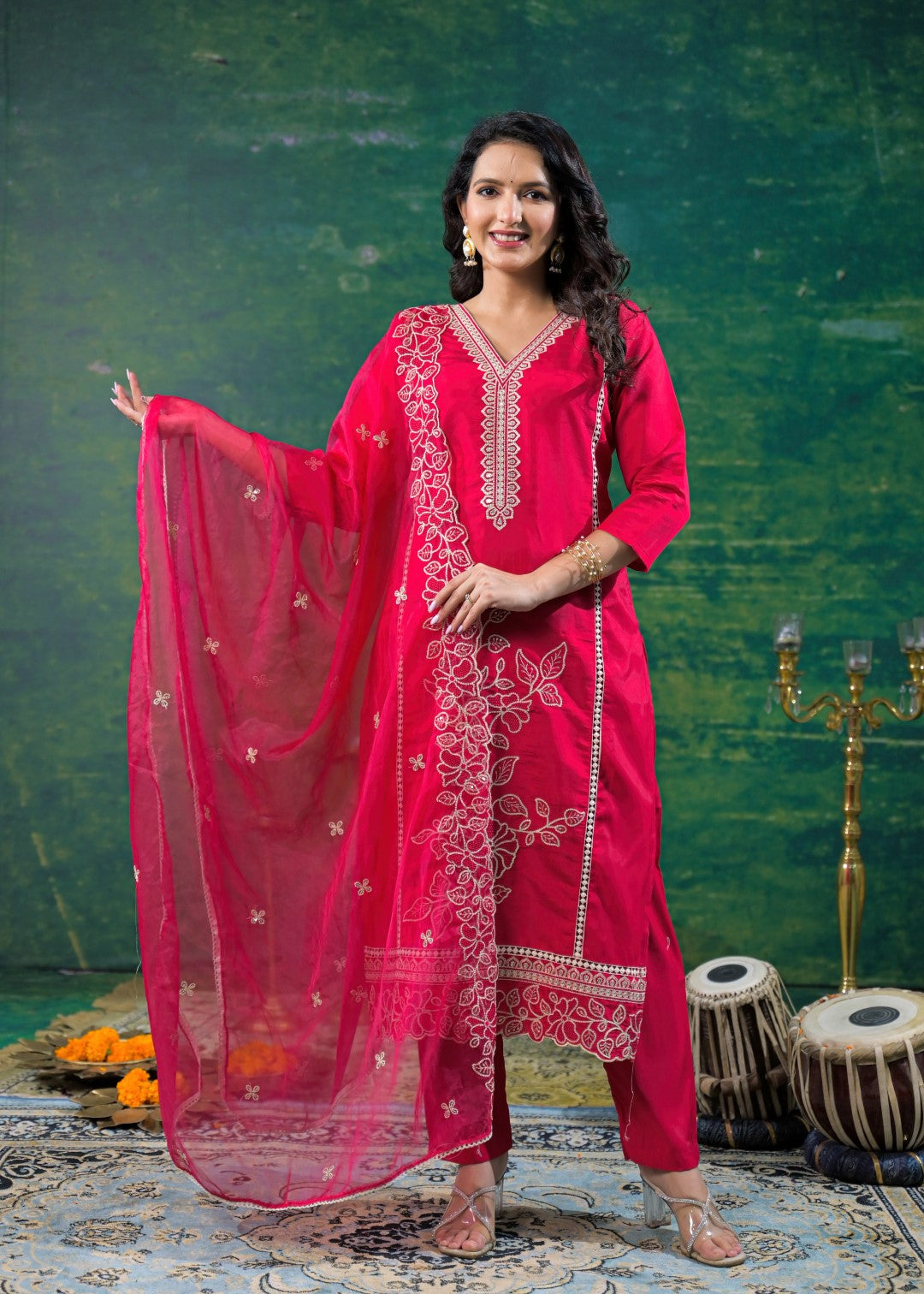 Morni Carmine Full Work Suit Set