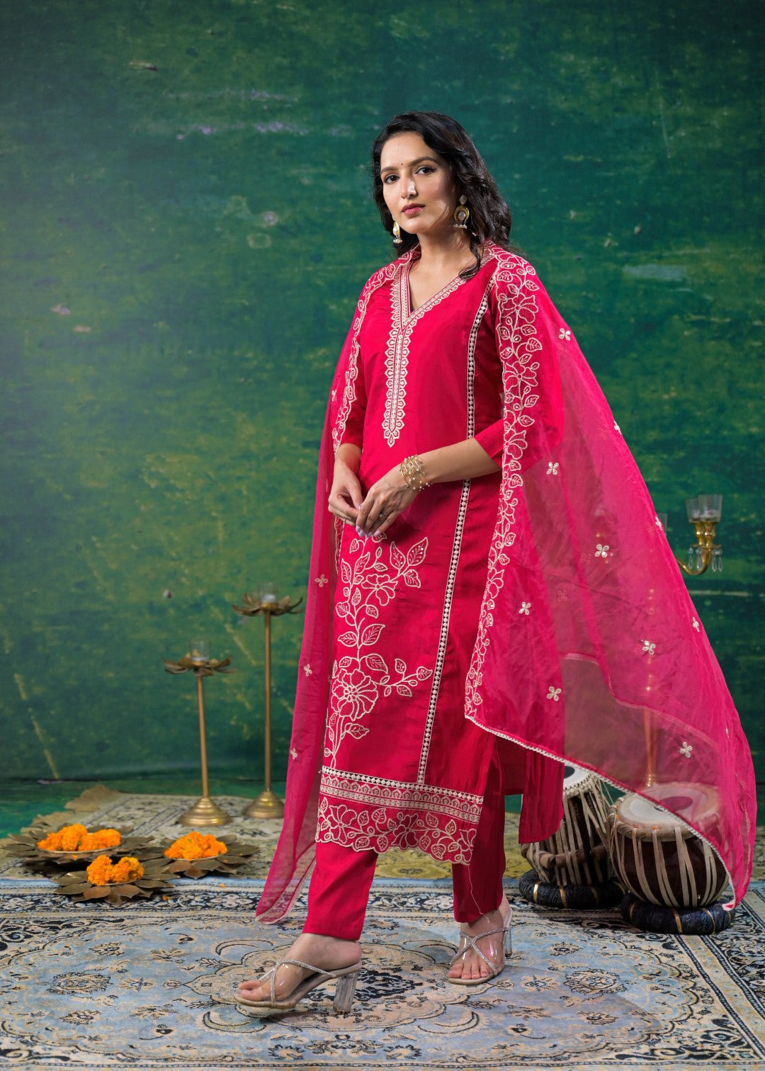 Morni Carmine Full Work Suit Set