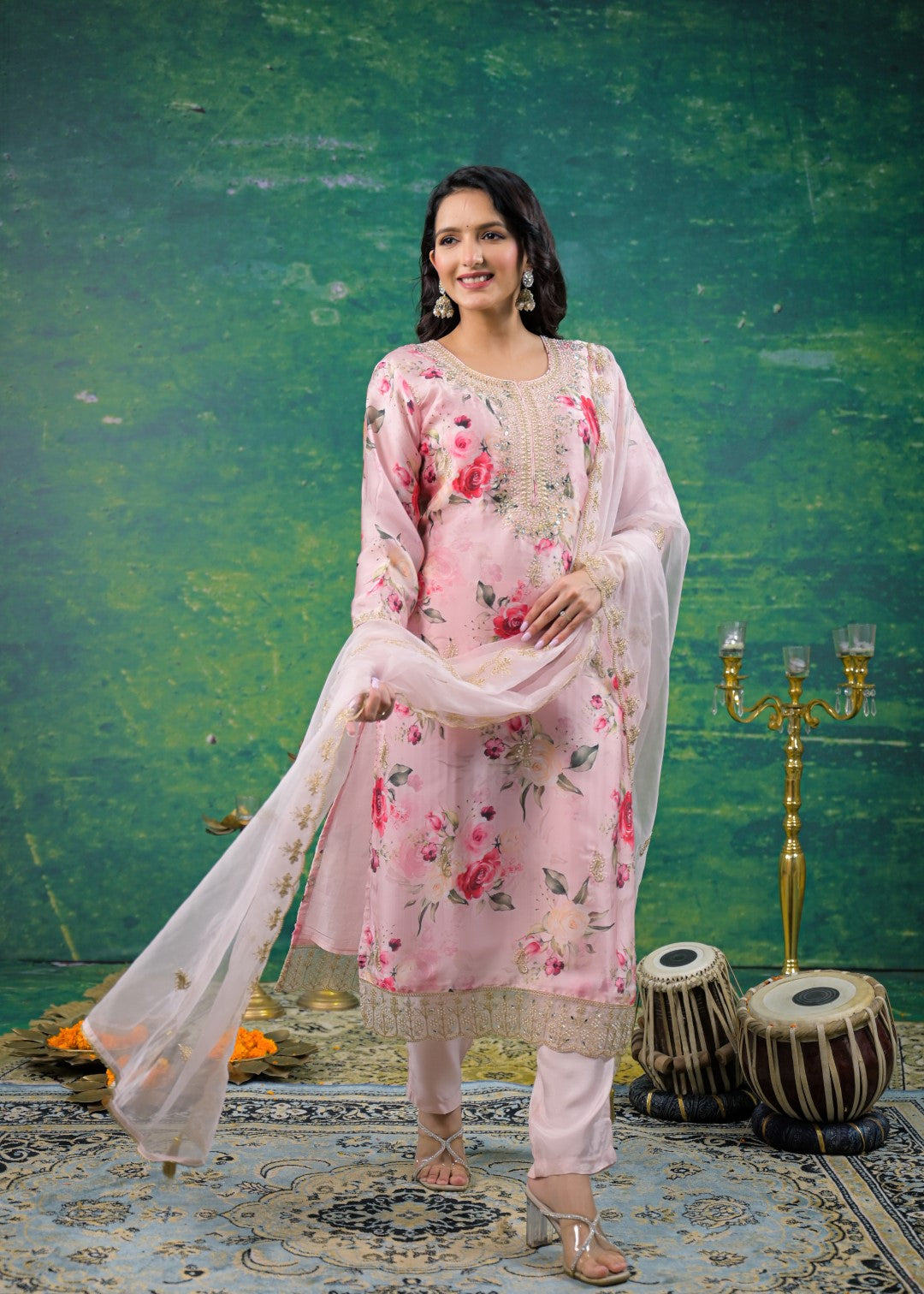 Mahi Thistle Printed Suit Set