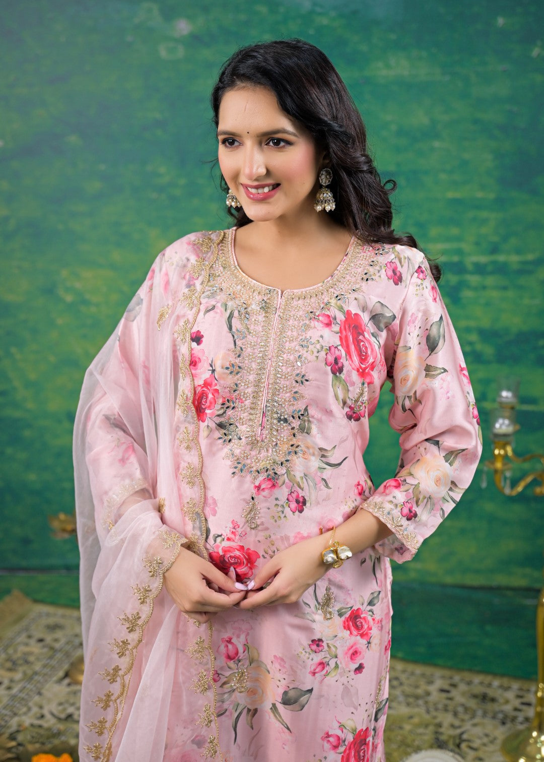 Mahi Thistle Printed Suit Set
