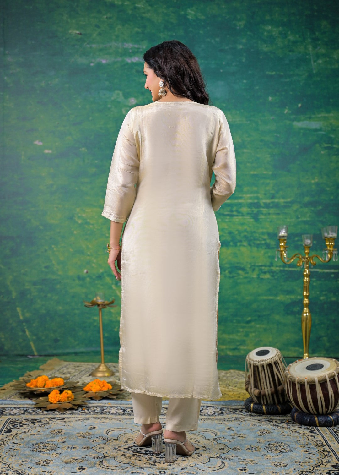 Mahi Fog Embroidered Suit Set