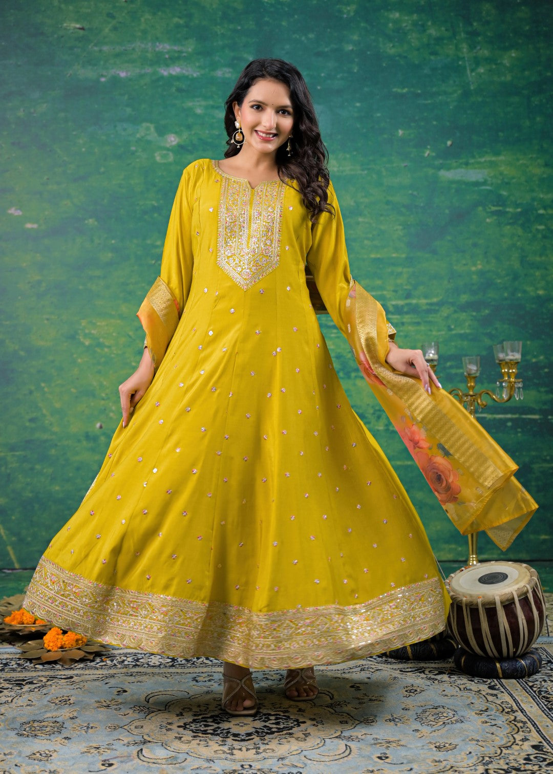 Shanti Amber Full Work Suit Set