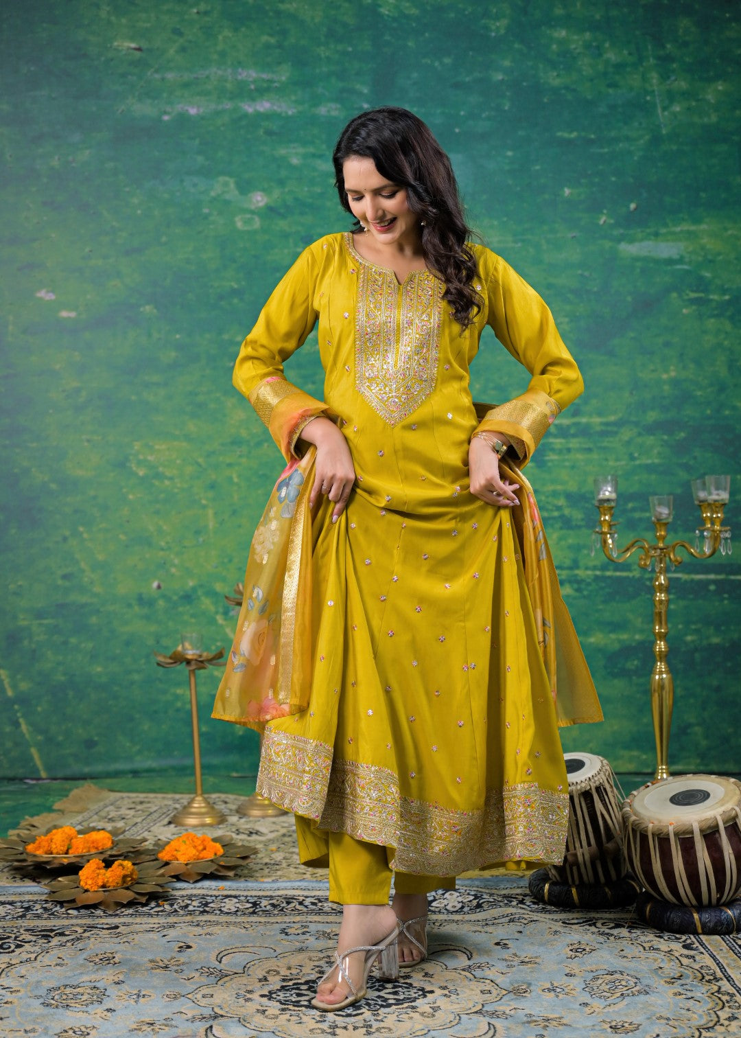 Shanti Amber Full Work Suit Set