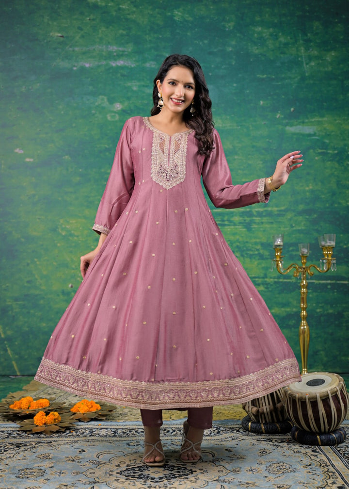 Shanti Salmon Full Work Suit Set