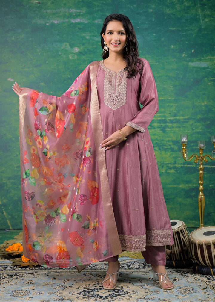 Shanti Salmon Full Work Suit Set