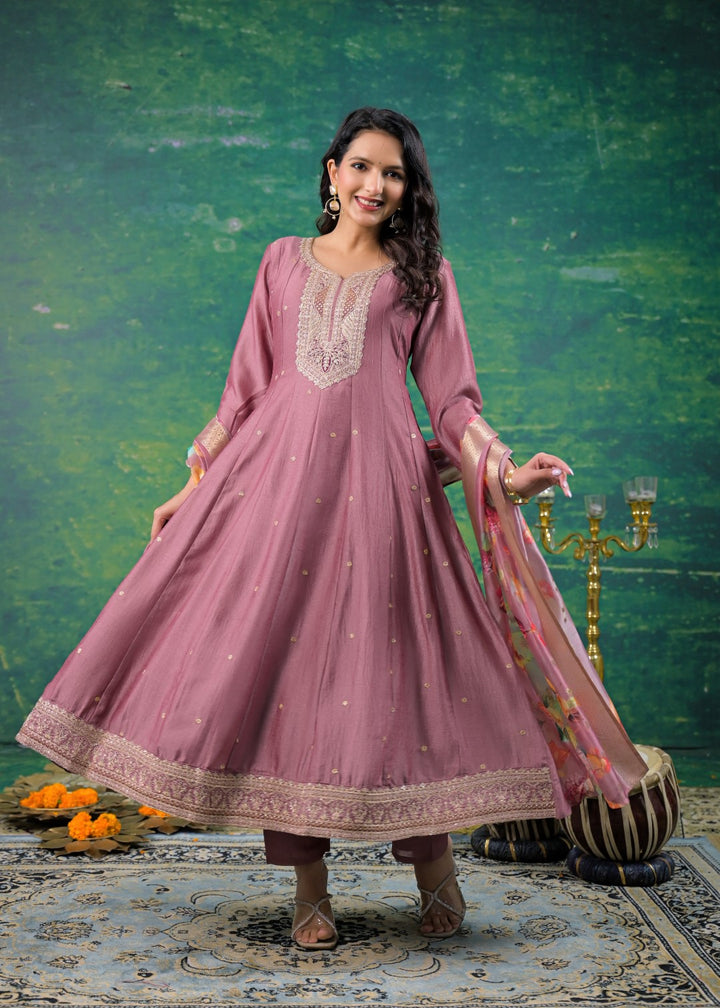 Shanti Salmon Full Work Suit Set