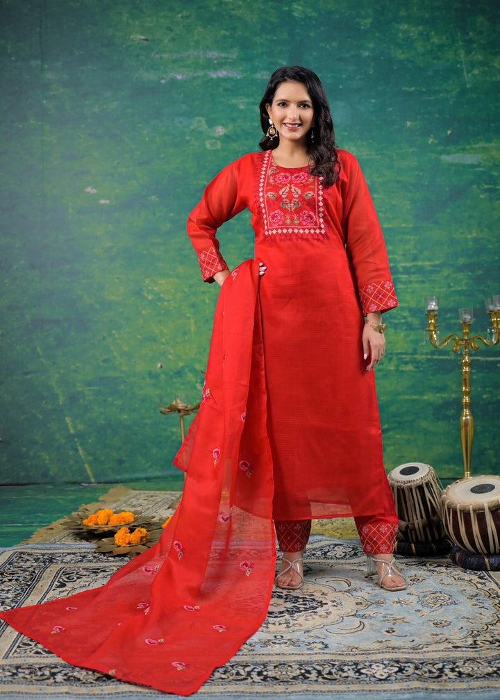 Pankhuri Jasper Embroidered Suit Set