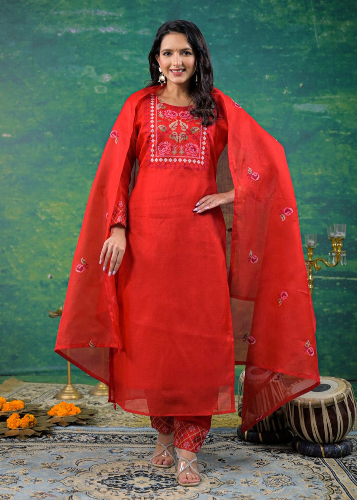 Pankhuri Jasper Embroidered Suit Set