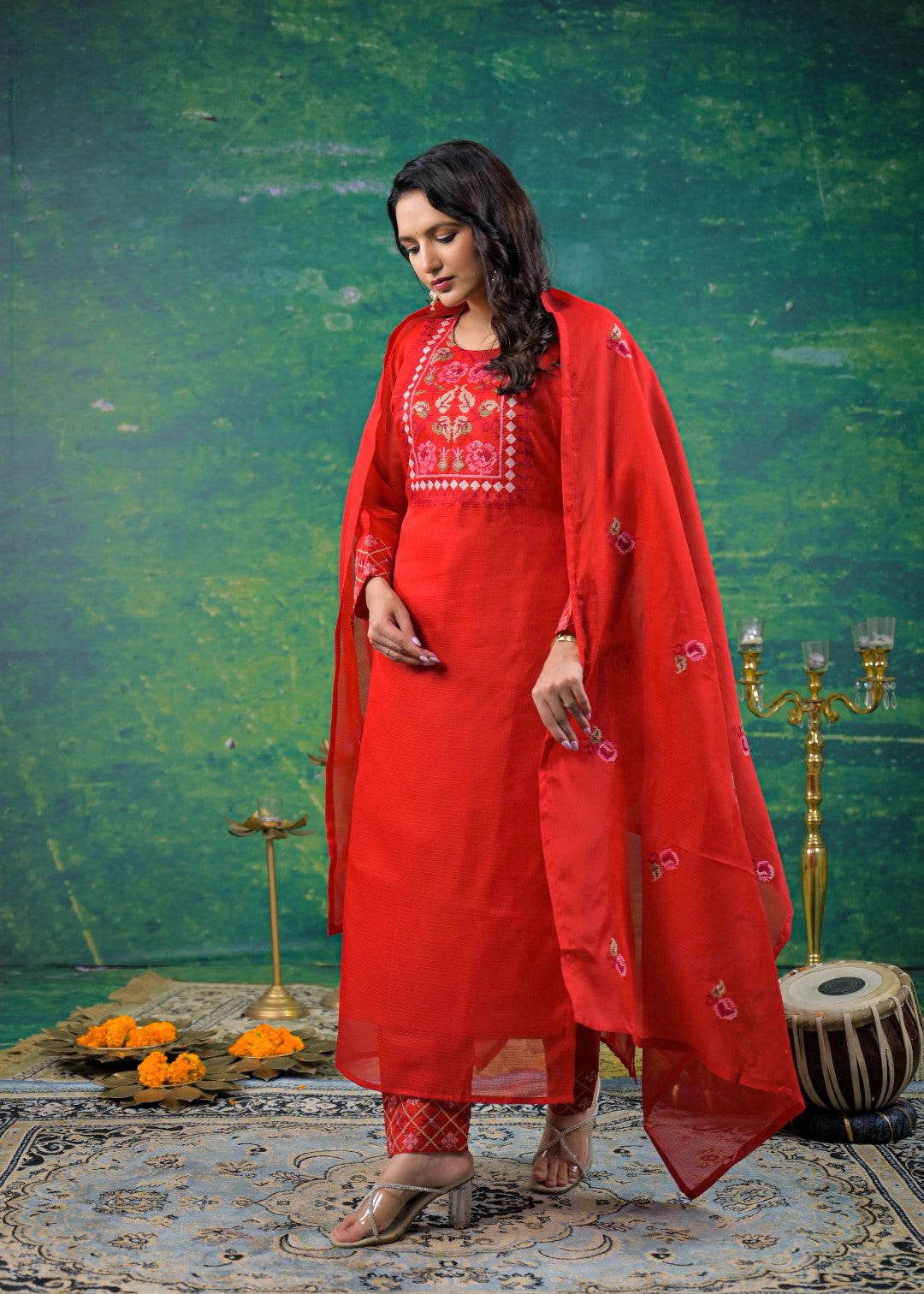 Pankhuri Jasper Embroidered Suit Set