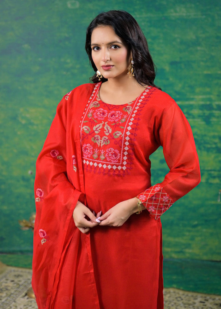 Pankhuri Jasper Embroidered Suit Set