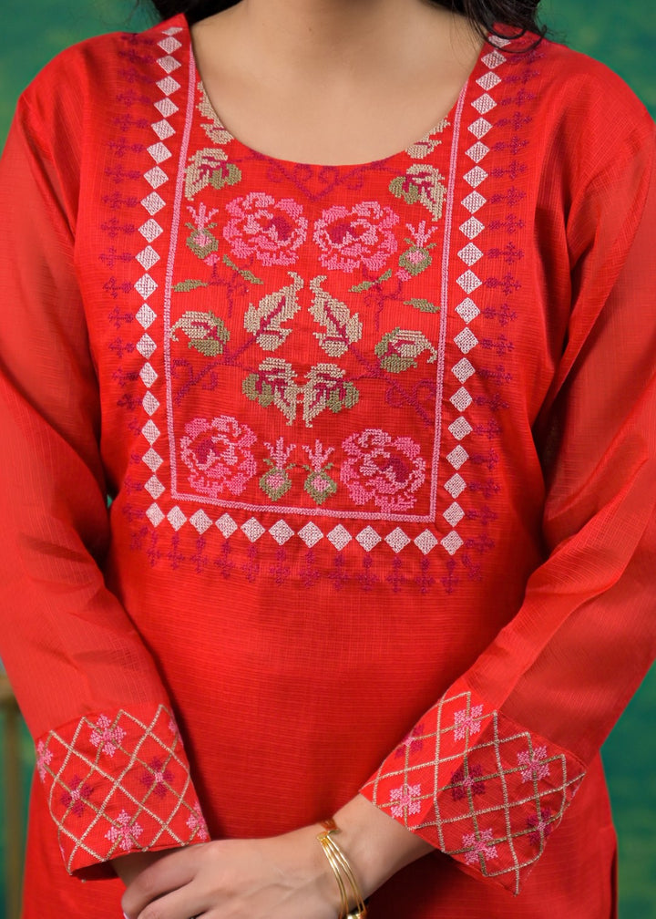 Pankhuri Jasper Embroidered Suit Set