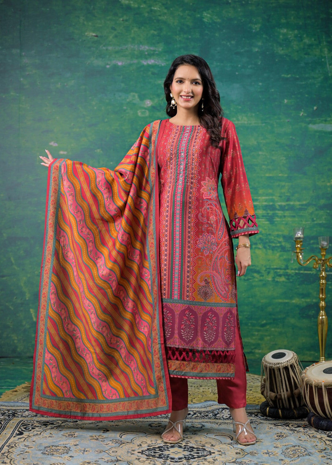 Rabha Ruby Printed Suit Set