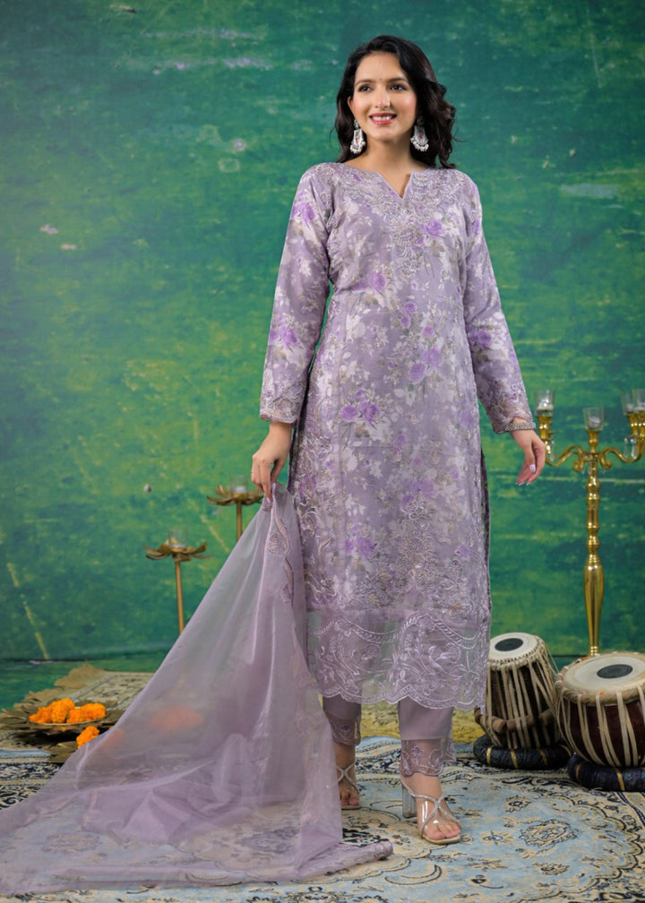 Mayuri Lily Printed Work Suit Set