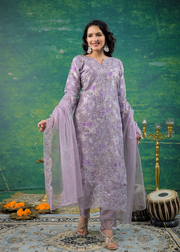 Mayuri Lily Printed Work Suit Set