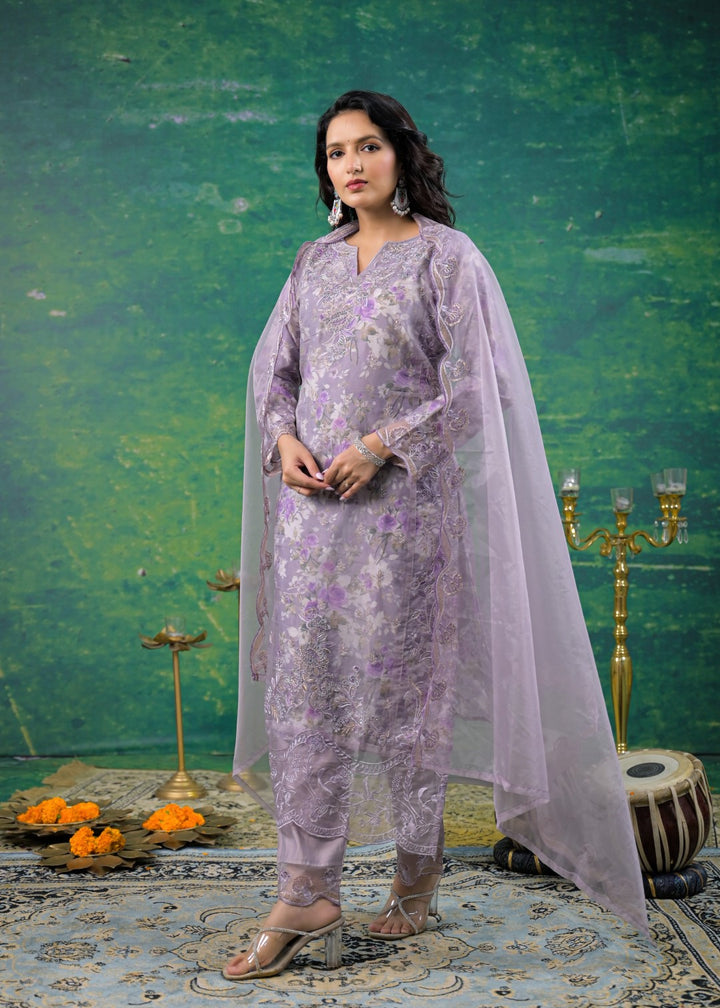 Mayuri Lily Printed Work Suit Set