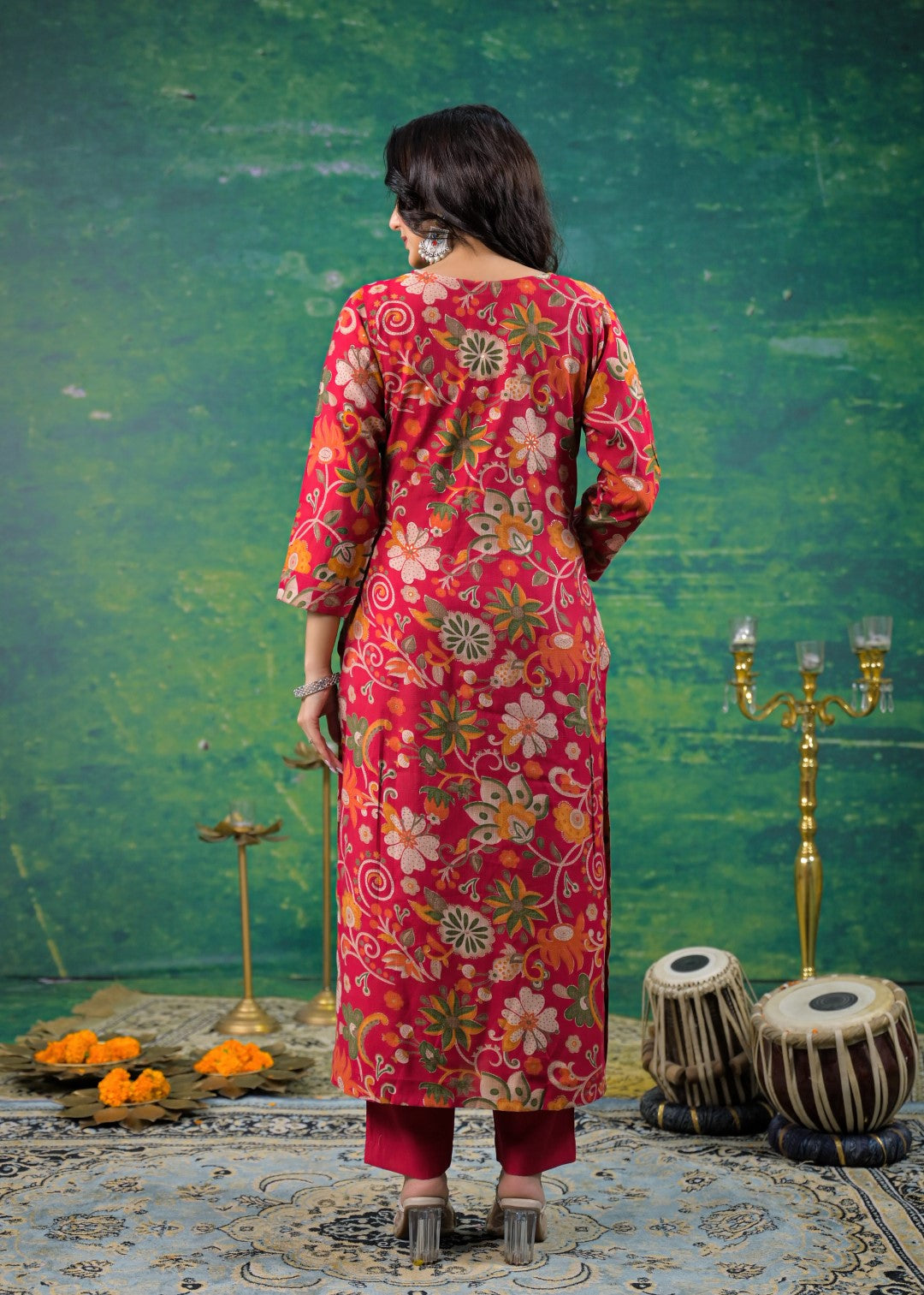 Shanti Jasper Printed Work Suit Set