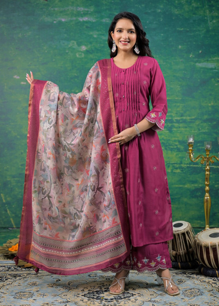 Ivy Grape Work Suit Set