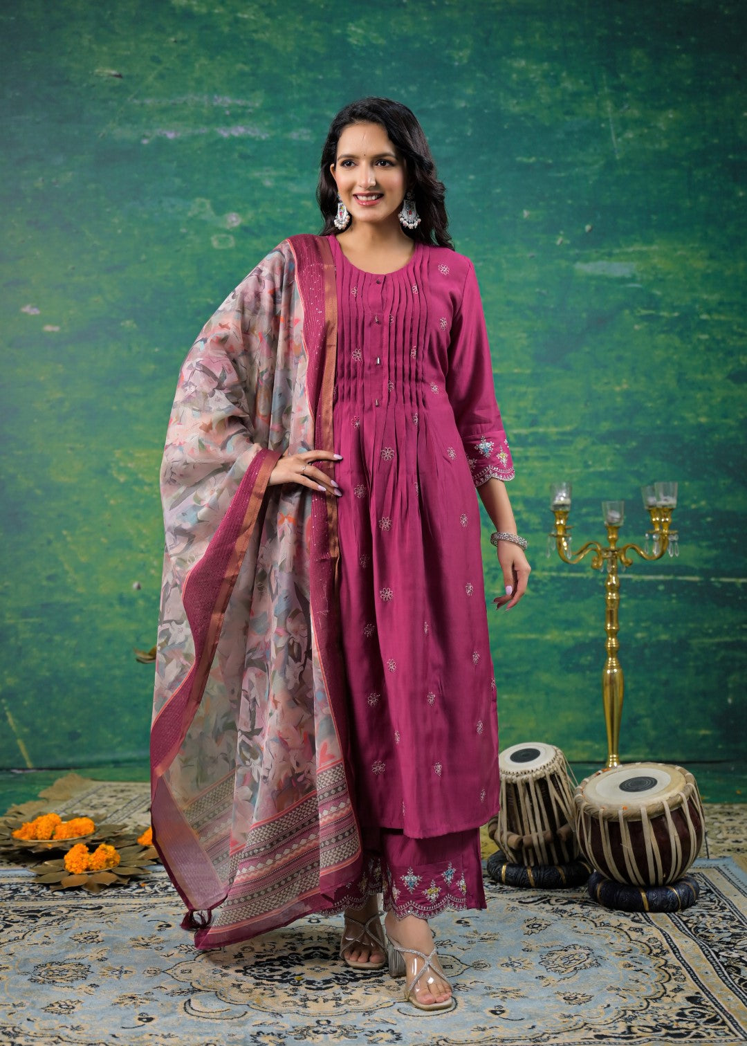 Ivy Grape Work Suit Set