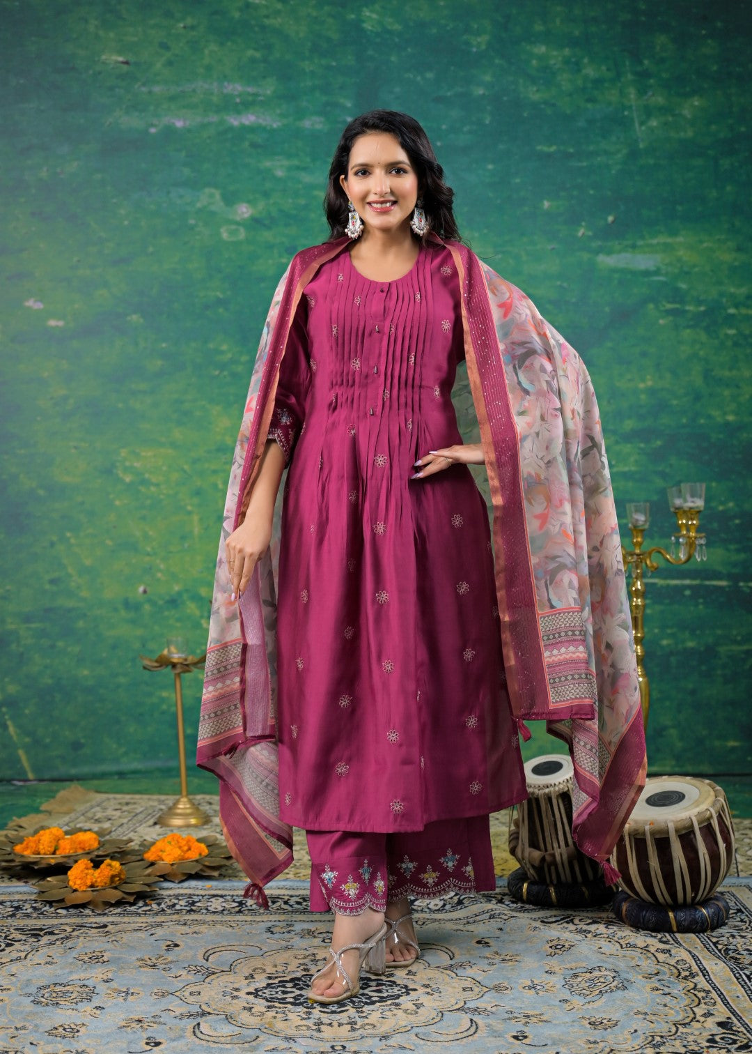 Ivy Grape Work Suit Set