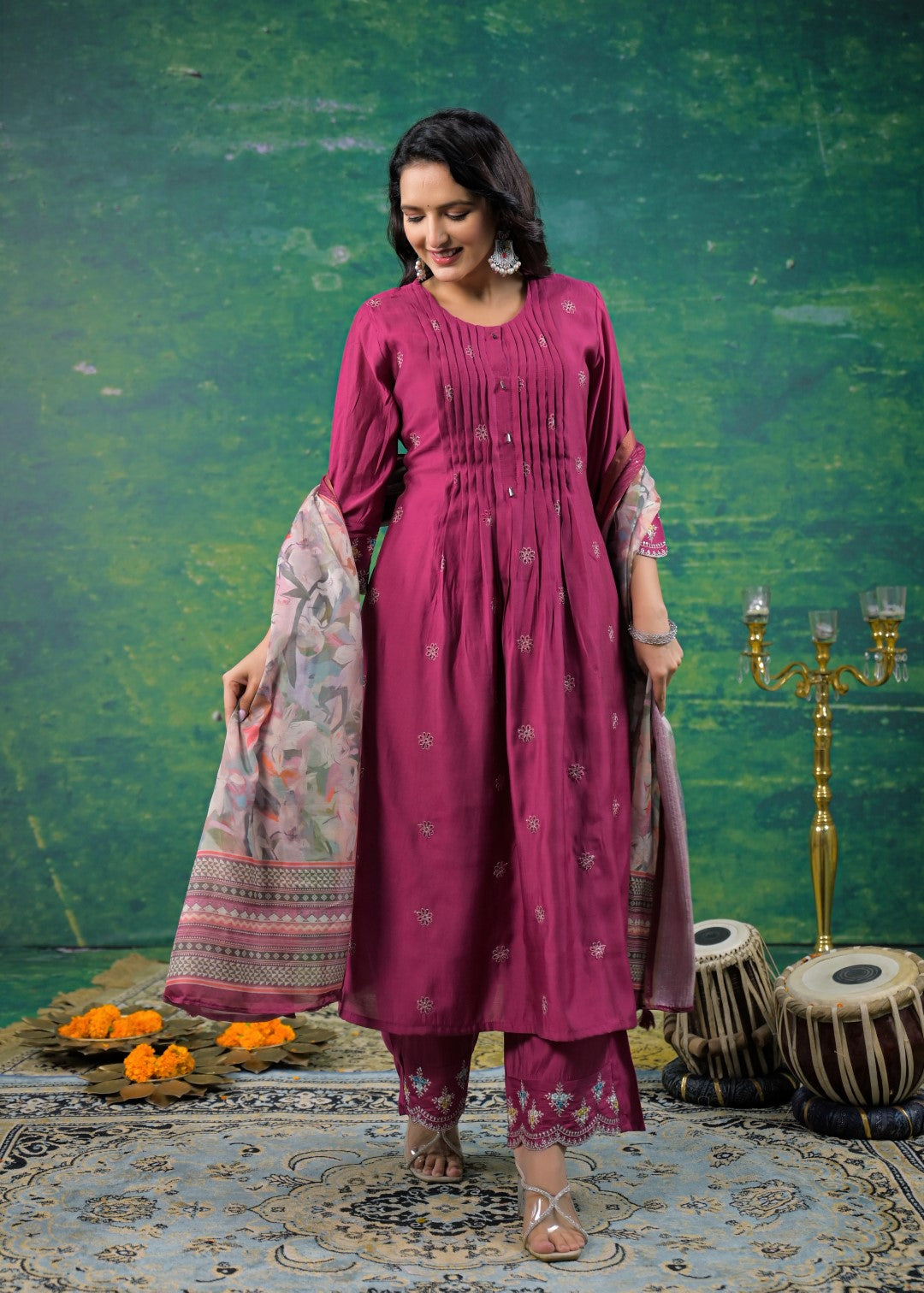 Ivy Grape Work Suit Set