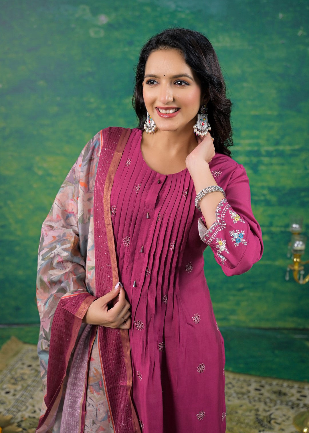 Ivy Grape Work Suit Set