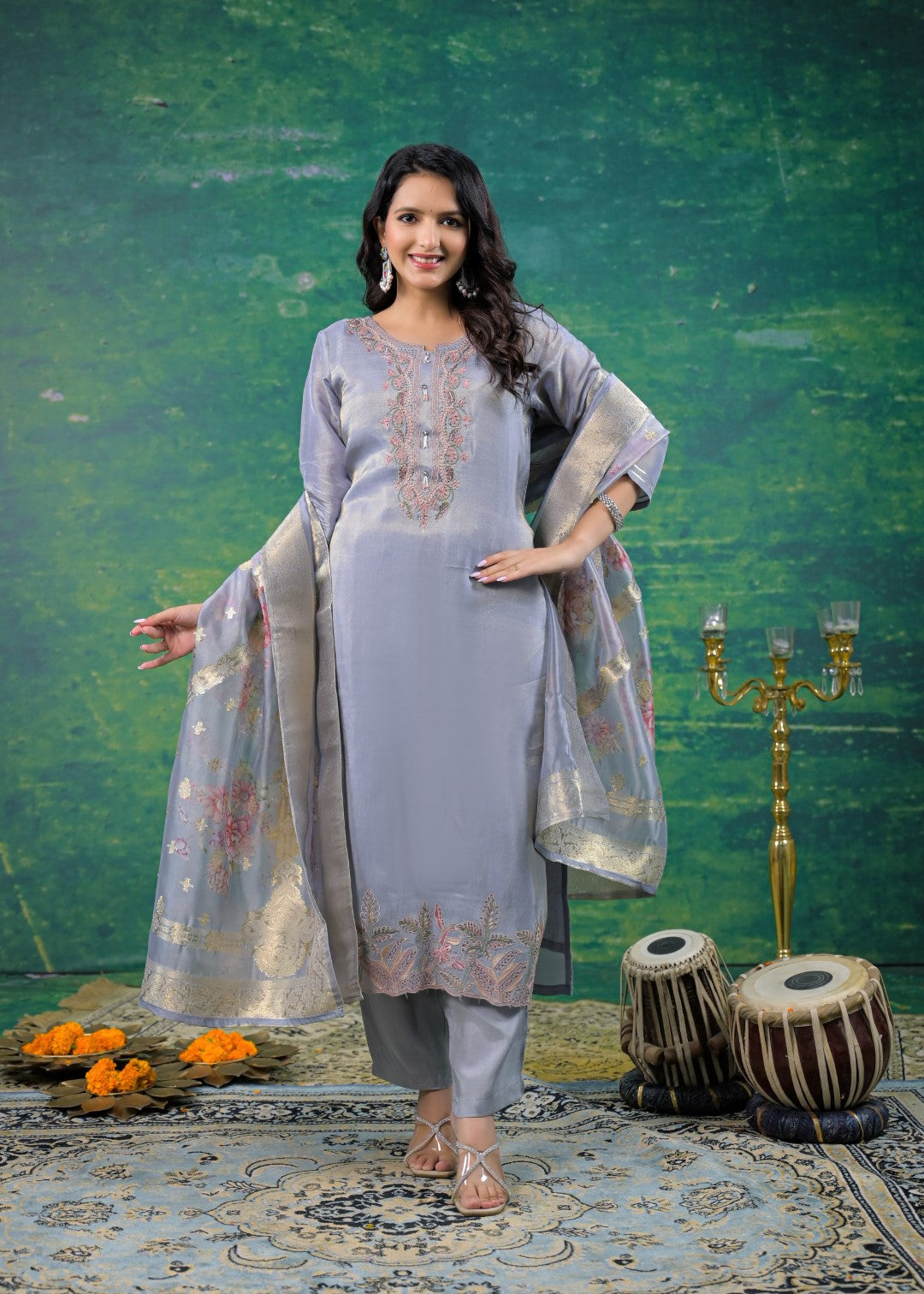 Mahi Regent Embroidered Suit Set