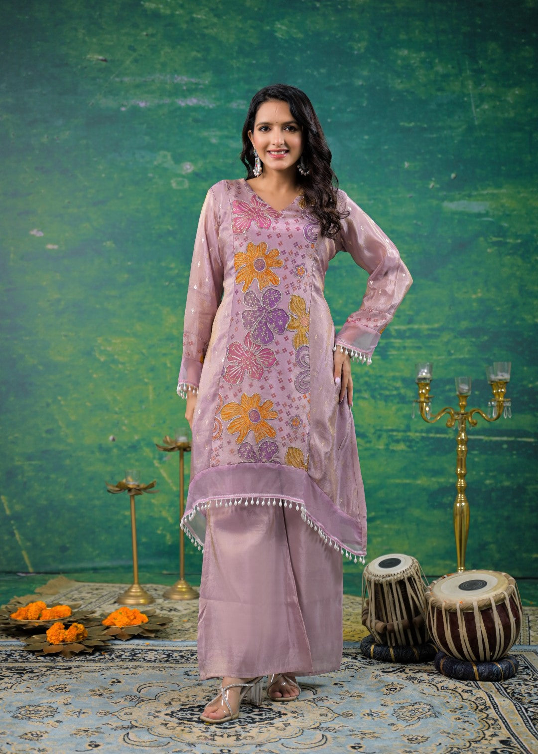 Gaurisha Lavender Printed Co-ord Set