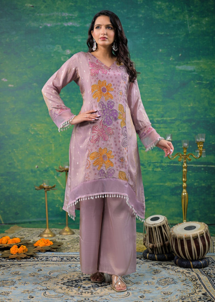 Gaurisha Lavender Printed Co-ord Set