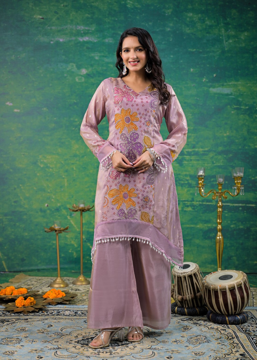 Gaurisha Lavender Printed Co-ord Set