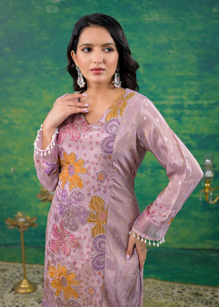 Gaurisha Lavender Printed Co-ord Set