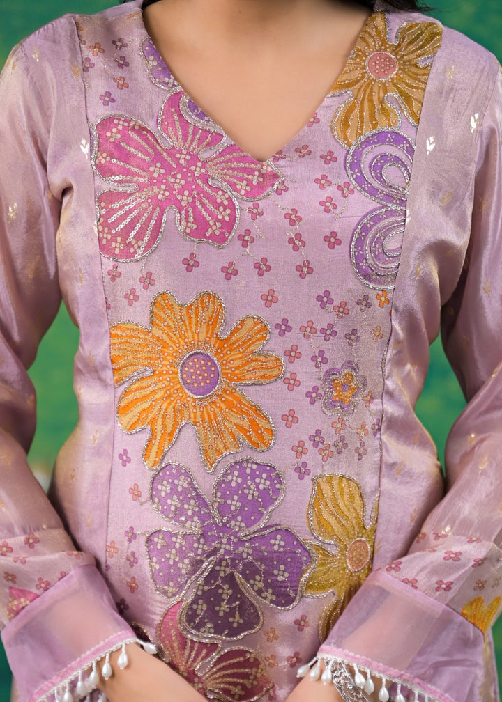 Gaurisha Lavender Printed Co-ord Set