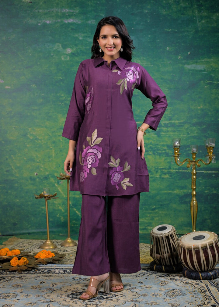 Shanti Voila Embroidered Co-ord Set