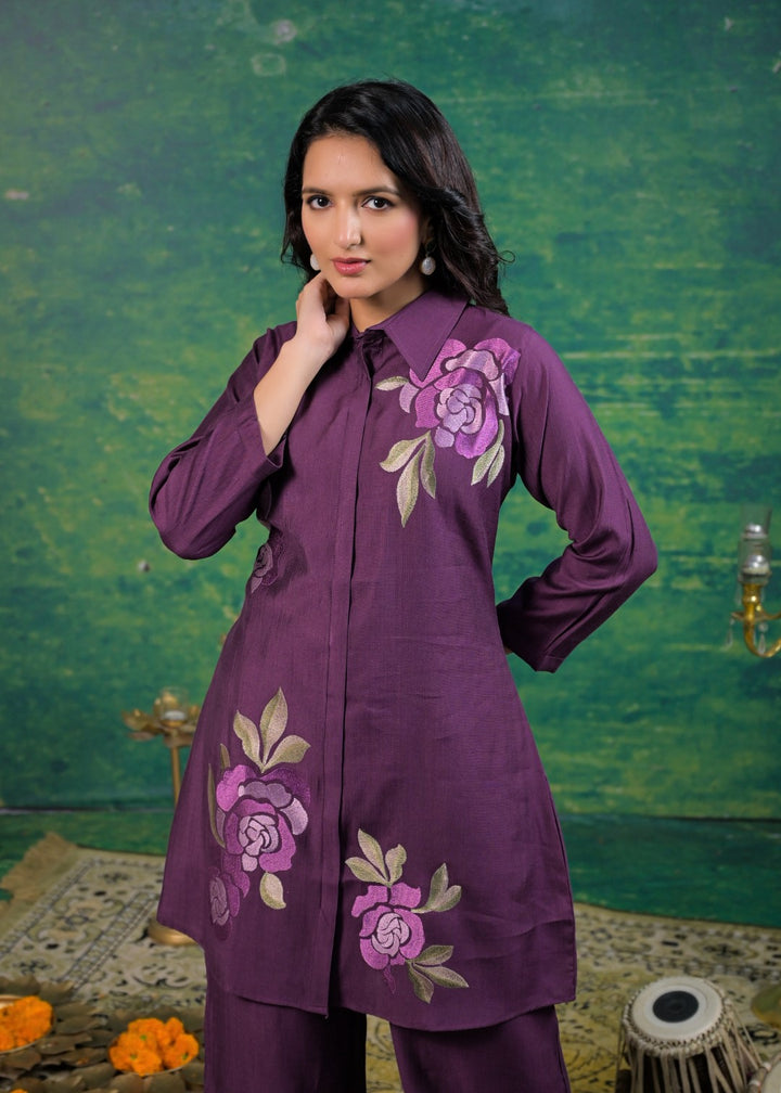 Shanti Voila Embroidered Co-ord Set