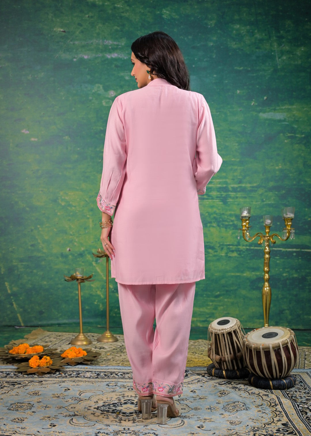 Pankhuri Rose Embroidered Co-ord Set