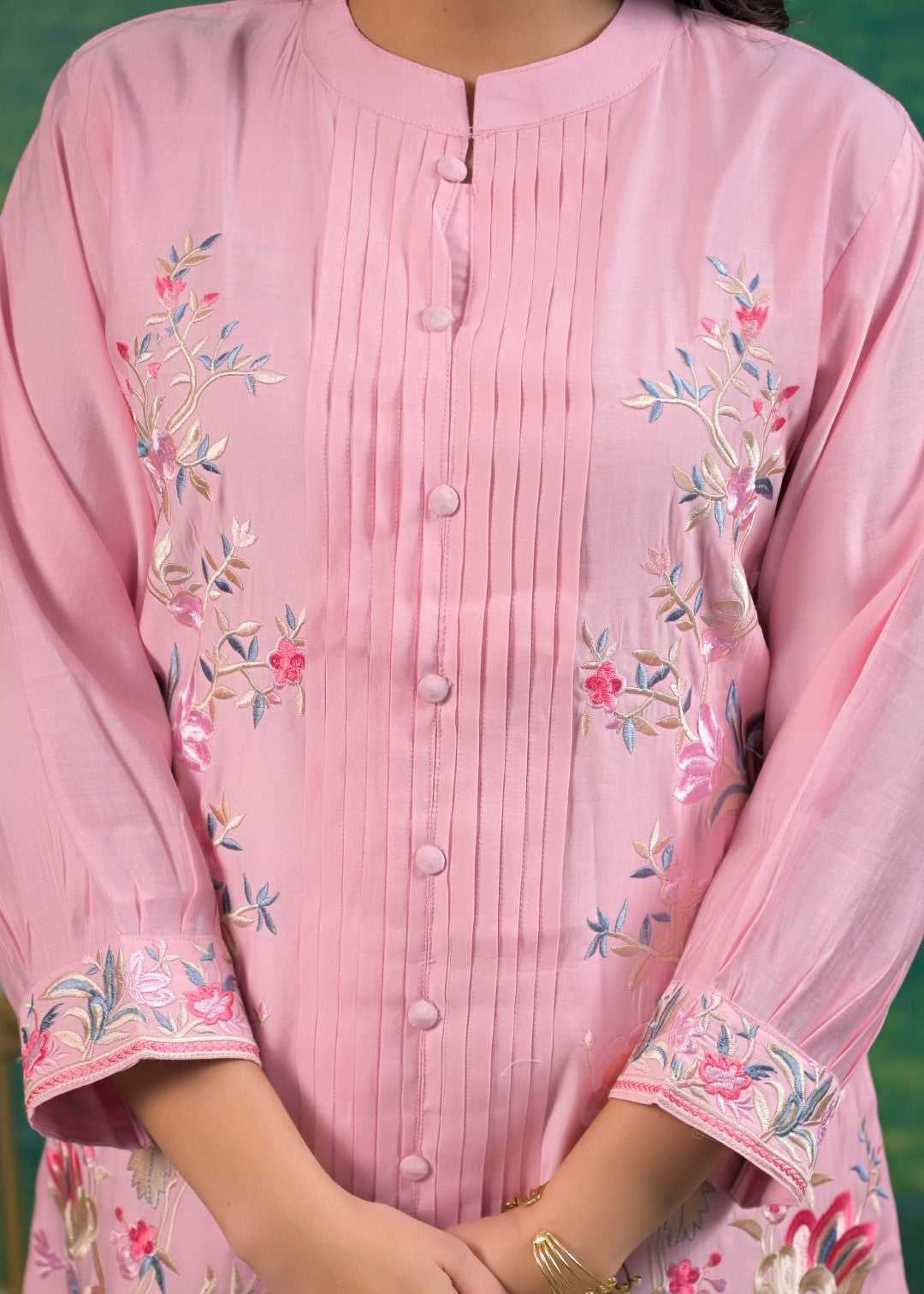 Pankhuri Rose Embroidered Co-ord Set