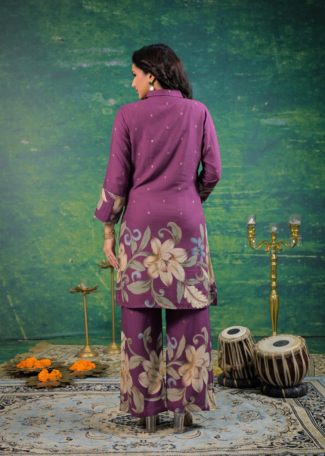 Shanti Mulberry Printed Co-ord Set