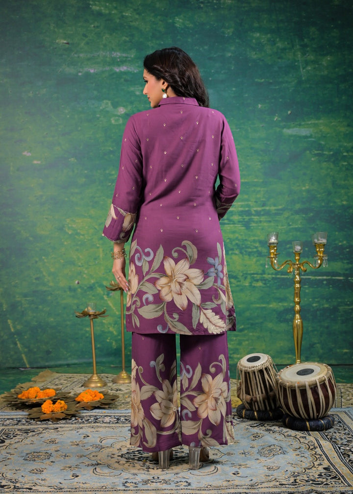 Shanti Mulberry Printed Co-ord Set