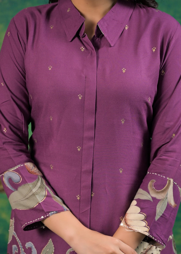 Shanti Mulberry Printed Co-ord Set