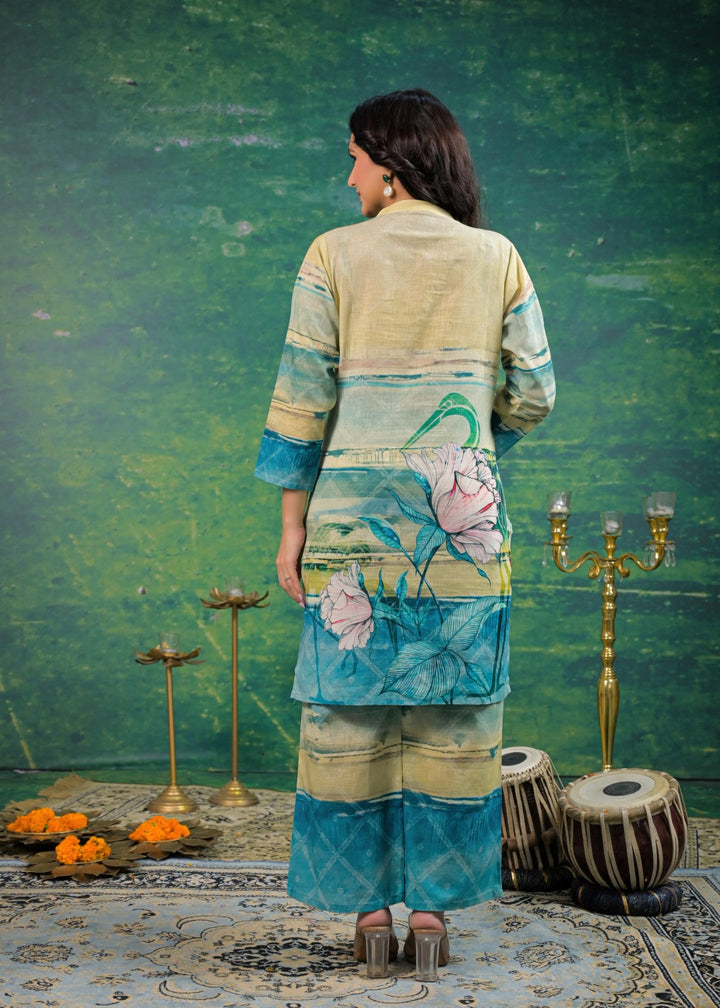 Shanti Lime Printed Co-ord Set