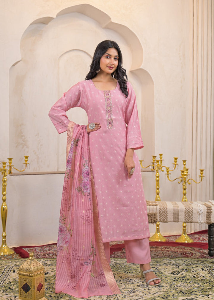 Shanti Blush Work Suit Set
