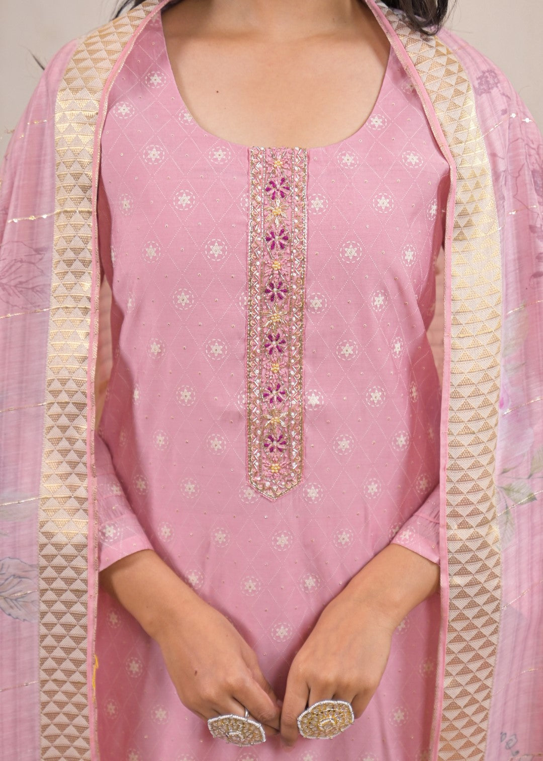 Shanti Blush Work Suit Set