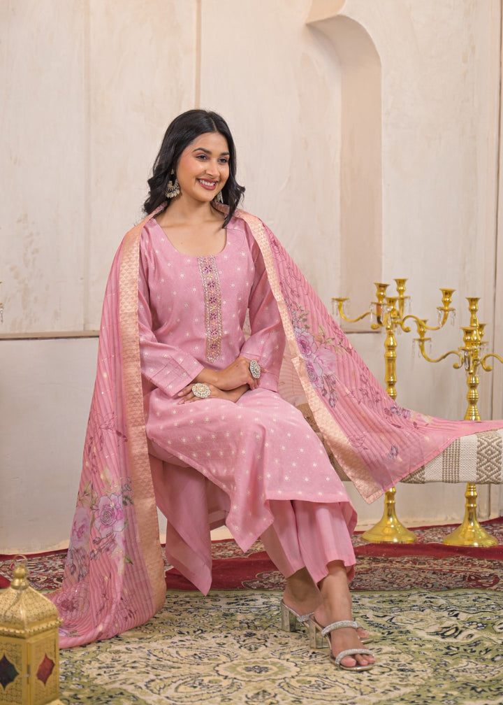 Shanti Blush Work Suit Set